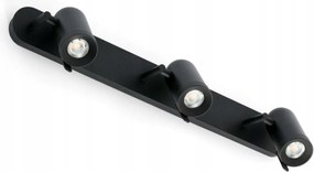 Faro Orleans fali lámpa fekete 3xGU10, állítható, modern design