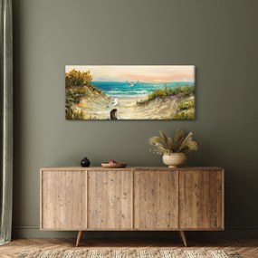 Kép - homokos tengerpart (120x50 cm)