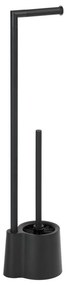 WENKO 23804100 - AVOLA WC-kefe 13x70 cm rozsdamentes acél/fekete