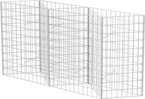 vidaXL horganyzott acél gabion kosár 120 x 30 x 100 cm