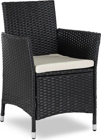 POMONA kerti bútor szett fekete/bézs