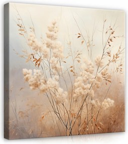 Boho Növények Vászonkép Bézs Modern Vászon Falra Hálószoba 80x80