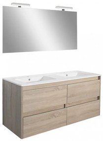 Porto Prime 120 komplett fürdőszoba bútor sonoma tölgy színben