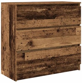 antik fa szerelt fa tálalószekrény 80x35x76 cm