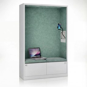 Sally 1150mm korpus Szary - siedzisko Zielony