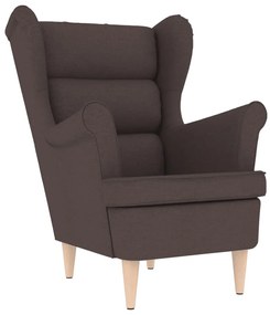 sötétbarna szövetfotel 74 x 84 x 100 cm