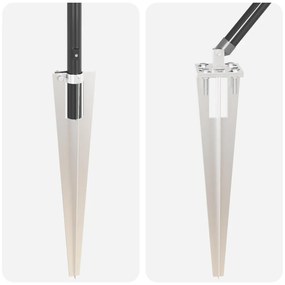 Kerítésoszlopok Spike-kal 52 db Ø32 mm 170 cm Horganyzott Acél