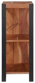 Könyvszekrény Barna, Fekete 50 x 30 x 75 cm Tömör Akácfa