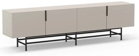 Krémszínű TV-állvány 200x54,5 cm Eldia – Marckeric