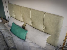 Franciaágy Boxspring 200 cm Roseann (világos bézs)  (matraccal és tárolóhellyel). Akció -17%. 1054612