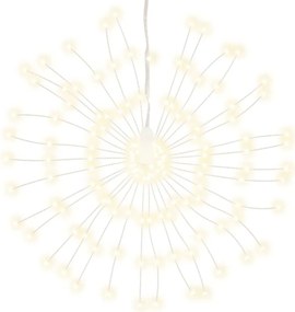 vidaXL karácsonyi meleg fehér csillagfény 140 db LED 17 cm