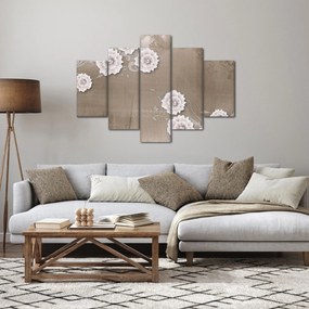 Kép - drapéria virágokkal (150x105 cm)