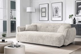 Bézs zsenília kanapé 250 cm Nelia Big – Ropez