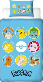 Gyerek ágynemű POKÉMON TEAM színes Ágyneműhuzat mérete: 70 x 80 cm | 140 x 200 cm