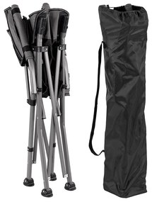 Leziter Comfort karfás horgász szék pohártartóval szürke