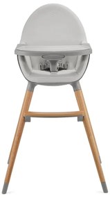 KINDERKRAFT - 2 az 1-ben FINI2 gyerek etetőszék bükk/szürke