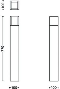Philips - LED Kültéri lámpa ARBOUR LED/3,8W/230V 77 cm IP44