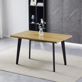 Étkezőasztal 130×80 cm, MDF, Vad Tölgy. HT-F4413 OAK