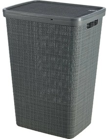 Curver szennyeskosár Jute 58 l, sötét szürke