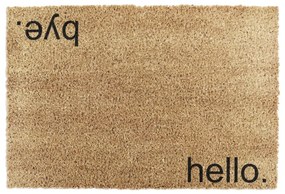 Kókuszrost lábtörlő 40x60 cm Hello, Bye – Artsy Doormats