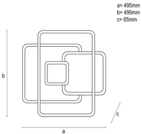 LED Dimmelhető mennyezeti lámpa LED/110W/230V 3000-6500K fehér + távirányítás