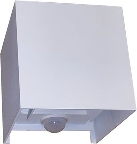 Fali lámpa kocka Led 6W 6000K mozgás- és szürkületérzékelővel