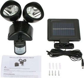Prolight Dupla mozgásérzékelős szolár világítás - Automatikusan működésbe lép, ha érzékeli a sötétedést! PRL-C23729