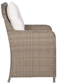 7 részes barna polyrattan kerti étkezőgarnitúra