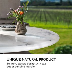 Blumfeldt Patras Taverna, bárasztal, 4 seasons marble, fehér