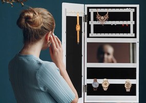 Fali ékszertartó szekrény 31 x 9,5 x 56 cm