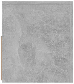 betonszürke TV-szekrény LED-világítással 120 x 35 x 40 cm