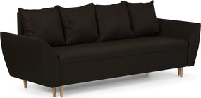 Háromszemélyes kinyitható kanapé ALEX Szürke/sötétbarna