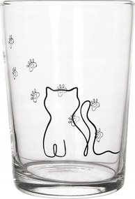 Cica pohár ivó italok meleg hideg víz gyümölcslé nagy 500 ml