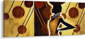 Egy ősi művészeti festmény képe (120x50 cm)