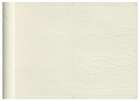 krémszínű erkélyparaván 100% oxford poliészter 75 x 700 cm