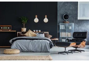 Csillár zsinóron MIROS 2xE27/60W/230V fekete/réz