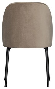 Bézs bársony étkezőszék szett 2 db-os Vogue – WOOOD