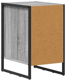 vidaXL Éjjeli asztal Szürke Sonoma 39,5 x 30 x 50 cm Faanyag