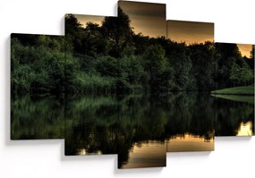 A tó képe az erdő mellett (150x105 cm)