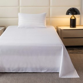 Mikroszálas hotelszoba lepedő 140x240 cm és párnahuzat 50x70 cm JASMINE, fehér Rögzítés: Bújtatós