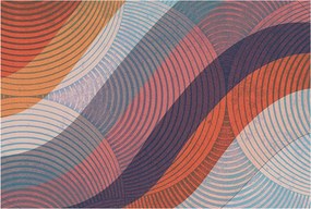 Flizelin tapéta falra Prémium Színes hullámok 104x70 Ragasztó