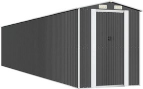 vidaXL antracitszürke horganyzott acél kerti fészer 192x1021x223 cm