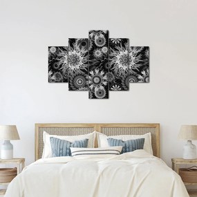 Kép - Fekete és fehér gyűszűvirág (150x105 cm)