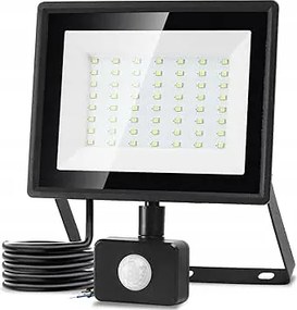 50W-os Led fényvető mozgásérzékelővel 4300lm IP65 6500K kültéri