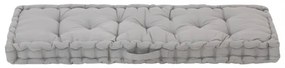 szürke pamut raklappadló-párna 120 x 40 x 7 cm