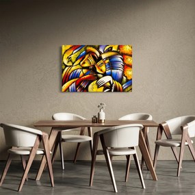Kép - olajfestmény, szerelmesek (90x60 cm)