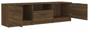 barna tölgy színű szerelt fa TV-szekrény 140 x 35 x 40 cm