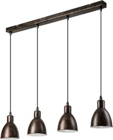 Brilagi - LED csillár kábeles felfüggesztéssel RIDDY 4xE27/60W/230V réz/patina
