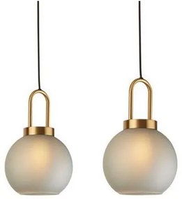 Searchlight 36632-3AC - Csillár zsinóron SNOWDROP 3xE27/60W/230V sárgaréz