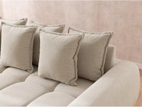 Bézs sarokkanapé (jobb oldali-heverő résszel) Albane – Ropez